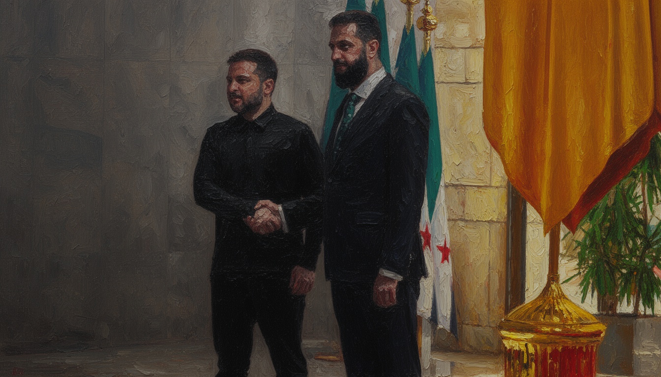 Ukraine’s Zelensky Meets Syria Leader, Seeks Military Deals