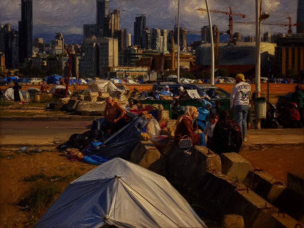 Displaced Lebanese in Beirut doubt ceasefire will hold