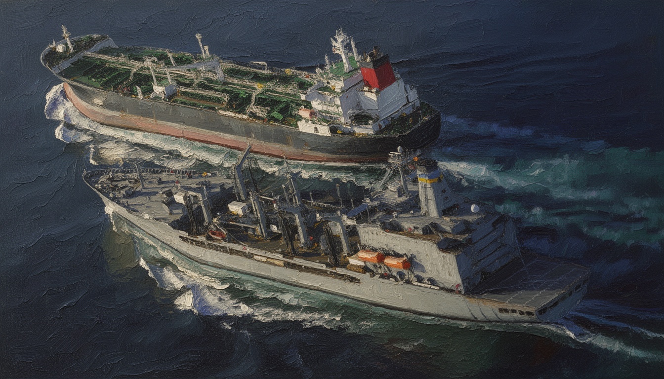 Iranian Attacks Reshape Navy Refueling at Sea in Middle East