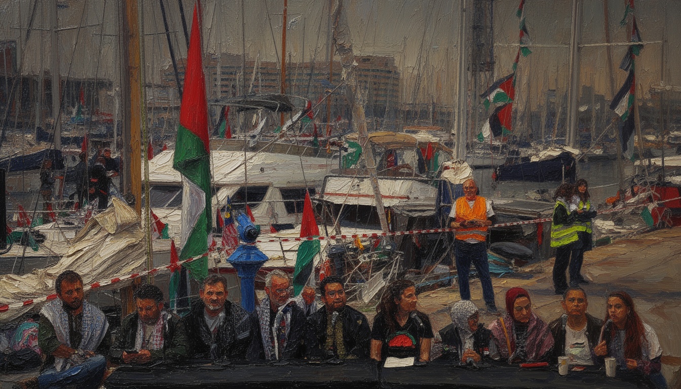 Sumud aid flotilla departs Spain to challenge Israeli blockade