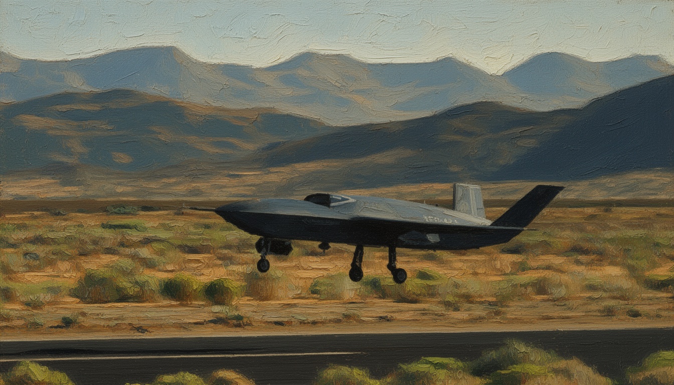 Прототип Дрона CCA General Atomics Разбился в Калифорнии