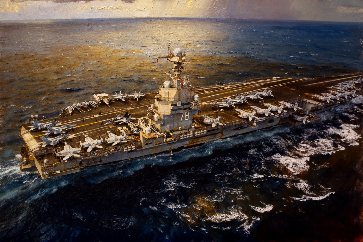 Three U.S. Carriers Enter Middle East for First Time in Decades