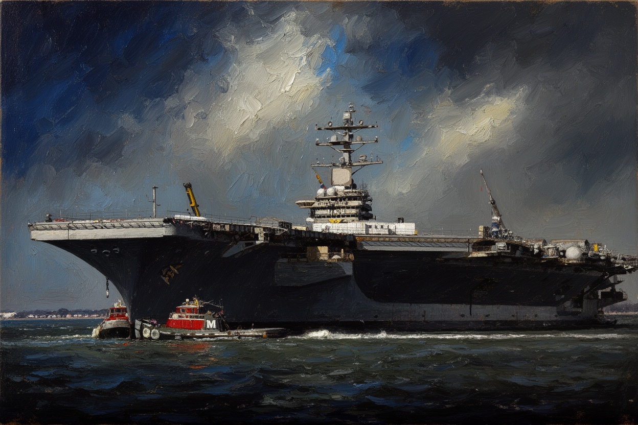 Small fire hits USS Dwight D. Eisenhower during maintenance