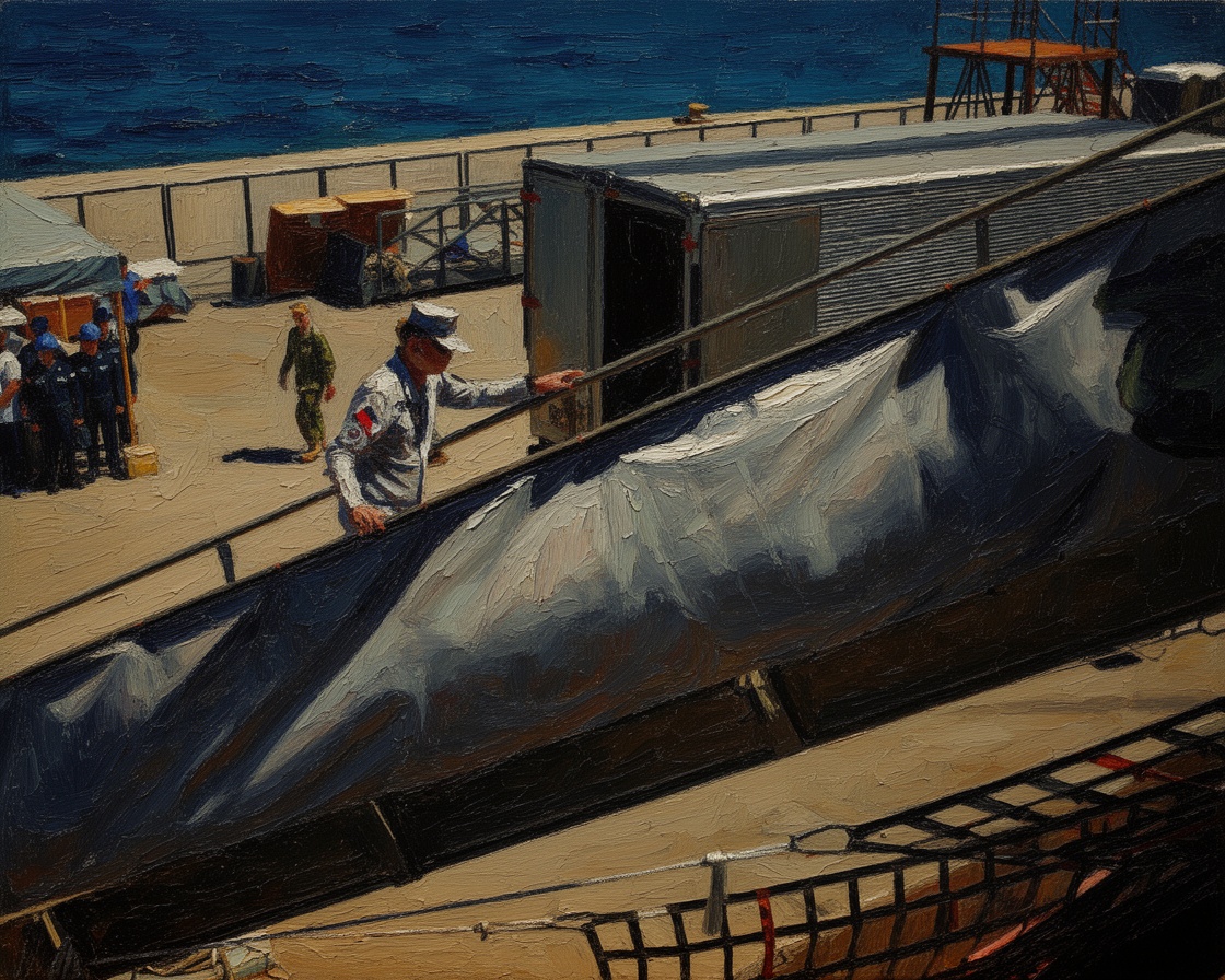 US Navy Conducts Wartime Repair Drill in Central Philippines