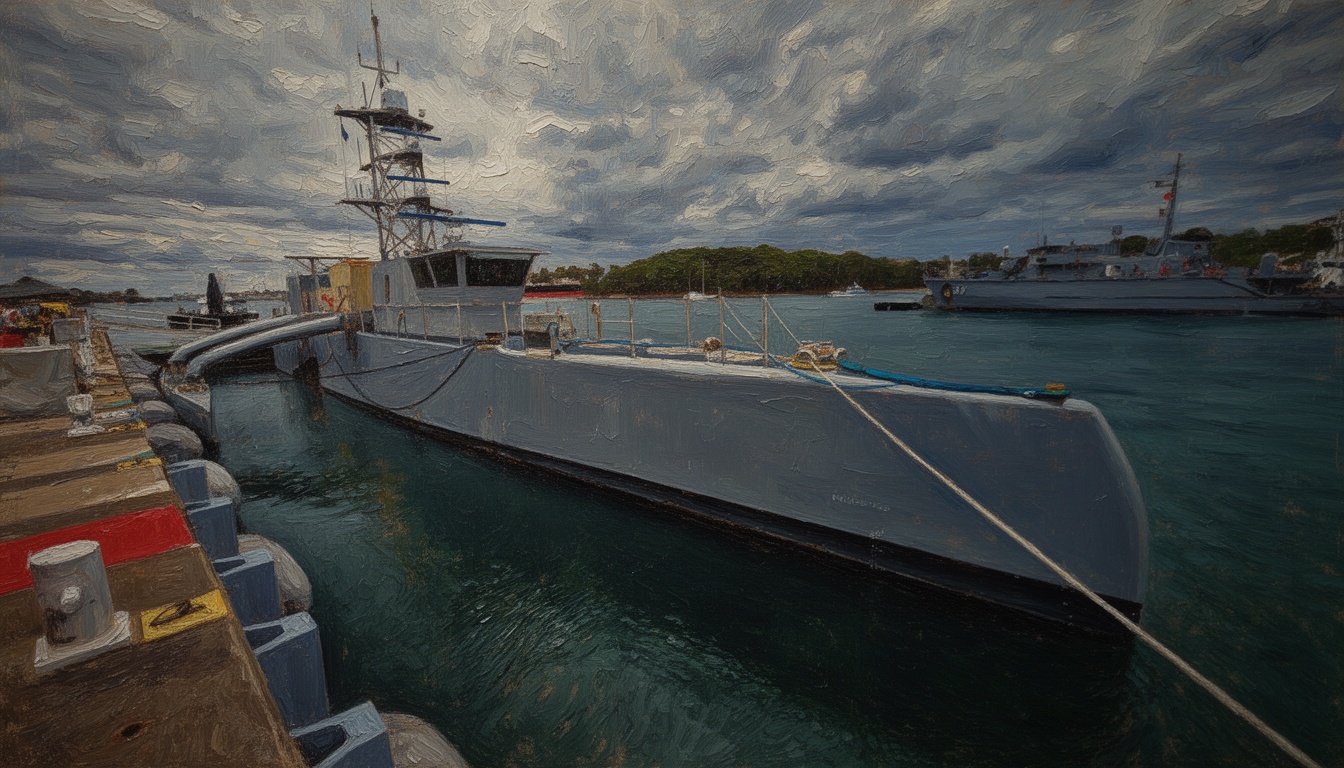 At-sea refueling of a USV ahead of Carrier Strike Group deployment