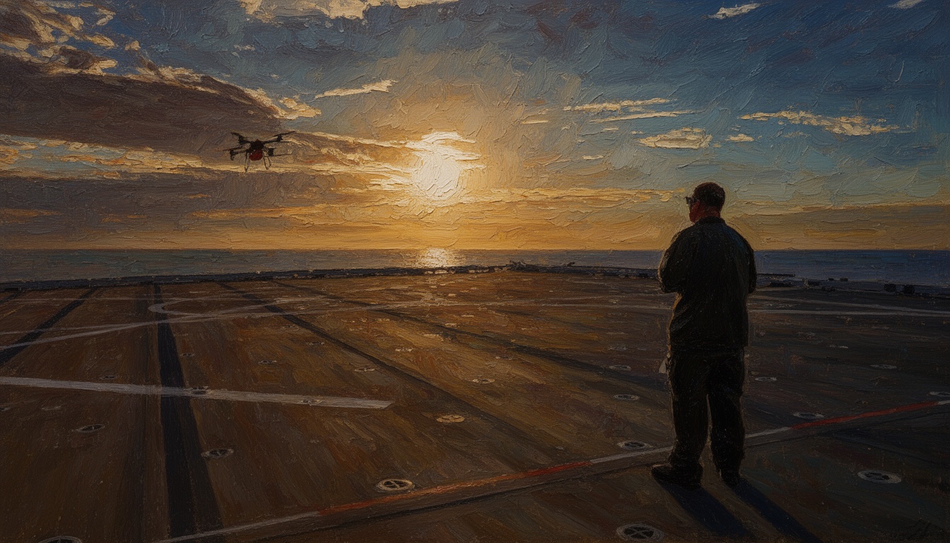 USMC tests TRV-150C resupply aircraft aboard ship