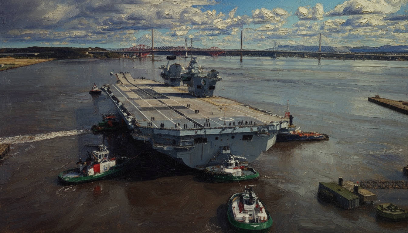 Maintenance Complete on HMS Queen Elizabeth at Rosyth