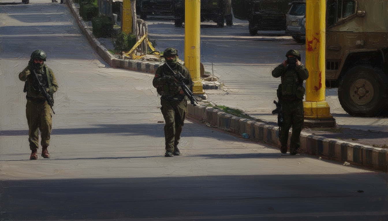 Israeli Soldiers Fire Tear Gas at Palestinian Youth in Hebron Raid