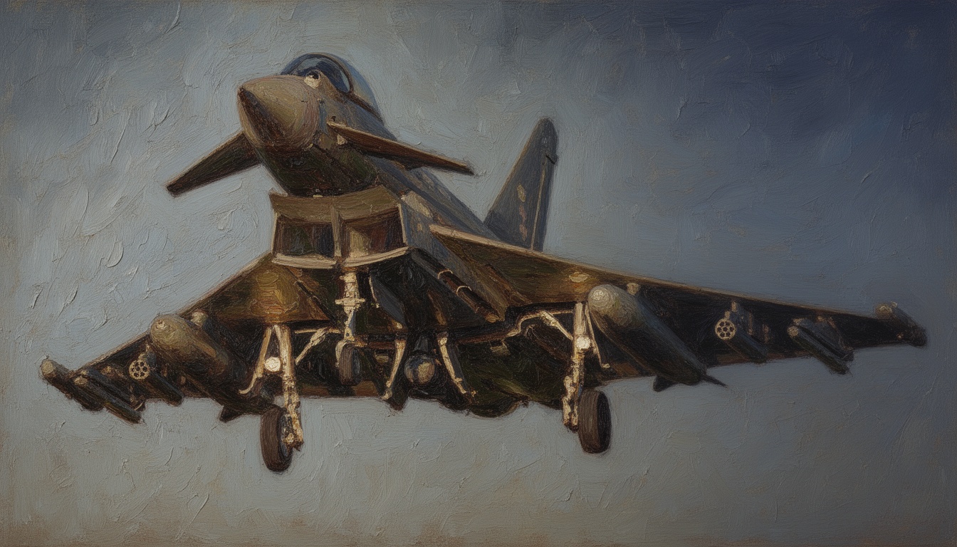 Eurofighter Typhoon Test Fires Laser-Guided Counter-Drone Rockets