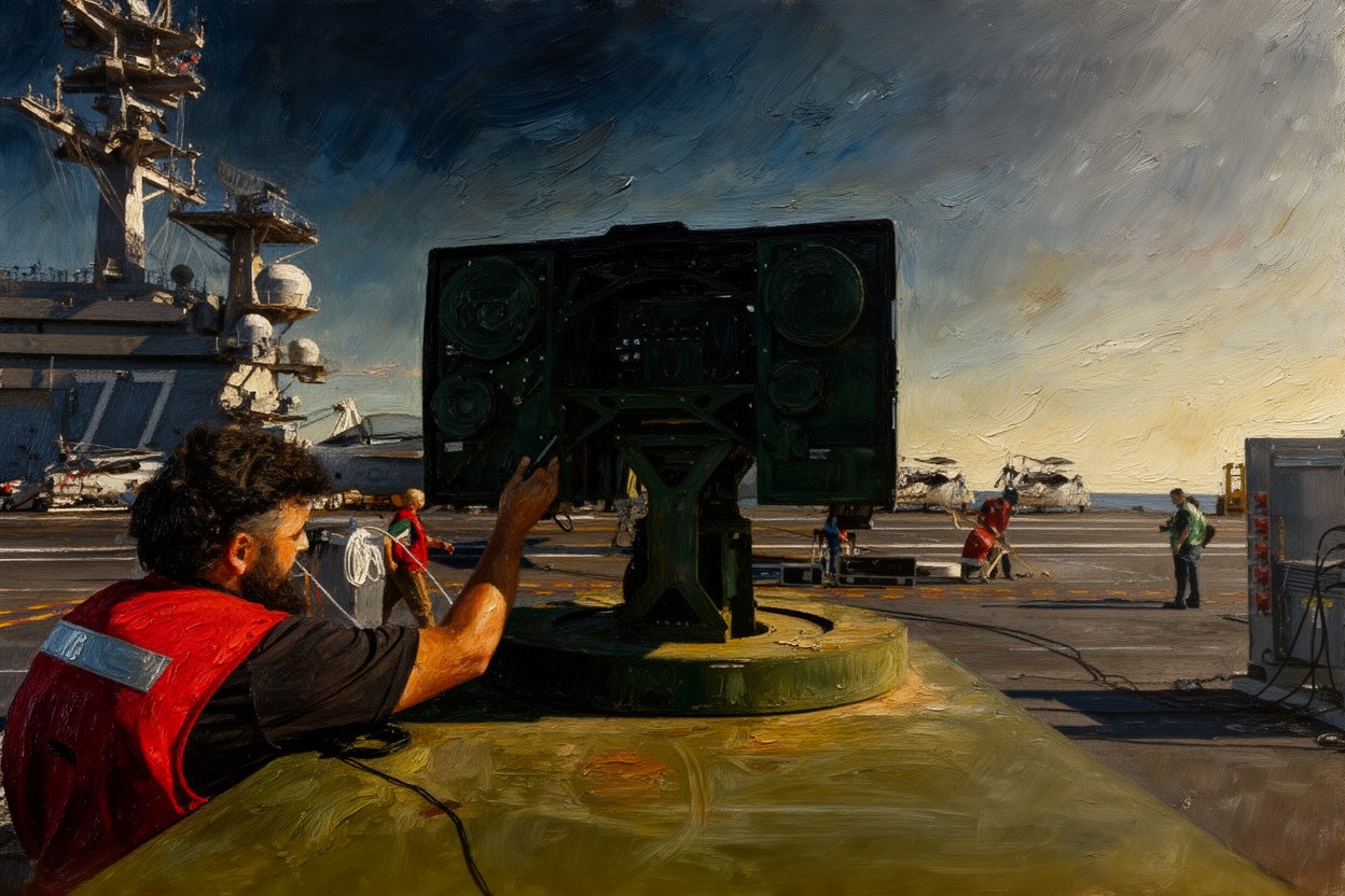 AV demonstrates LOCUST Laser Weapon System aboard Aircraft Carrier