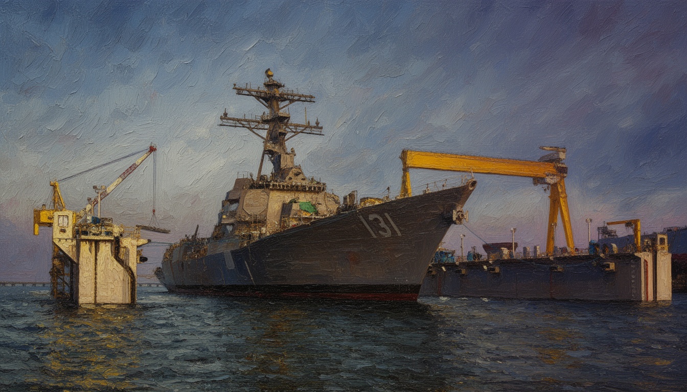 HII Launches Flight III Destroyer DDG 131 George M. Neal