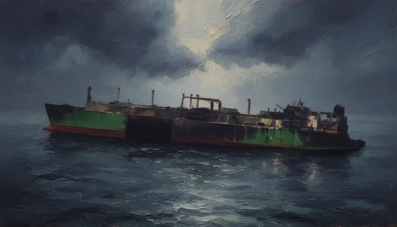 Танкер Русской «Теневой Флота» Дрейфует в Средиземном Море после Взрыва