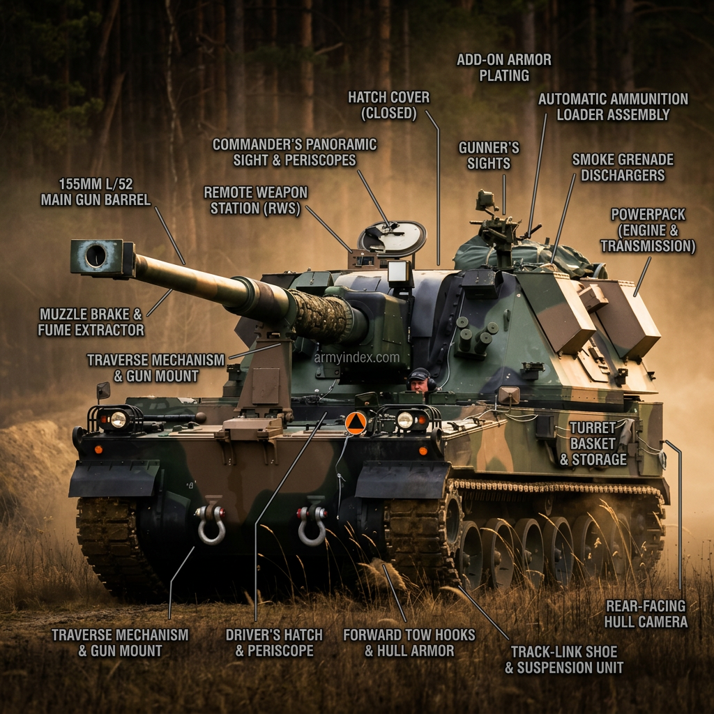 AHS Krab Self-Propelled Howitzer