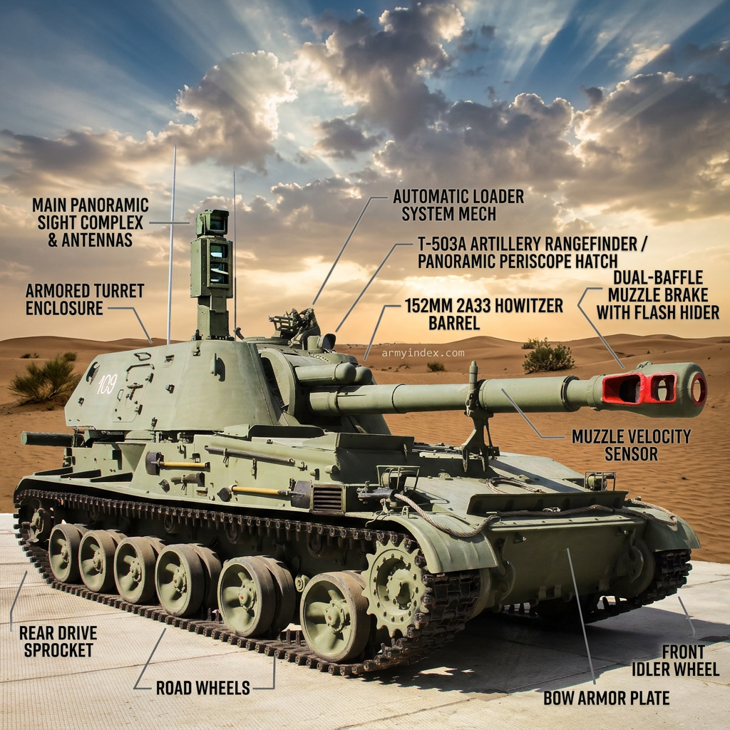 2S3 Akatsiya 152mm SPH