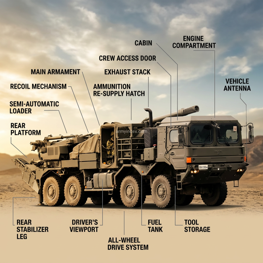 Type 19 155mm Wheeled SPH