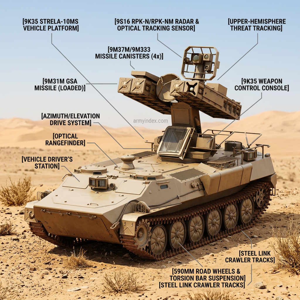 SA-13 Gopher 9K35 Strela-10