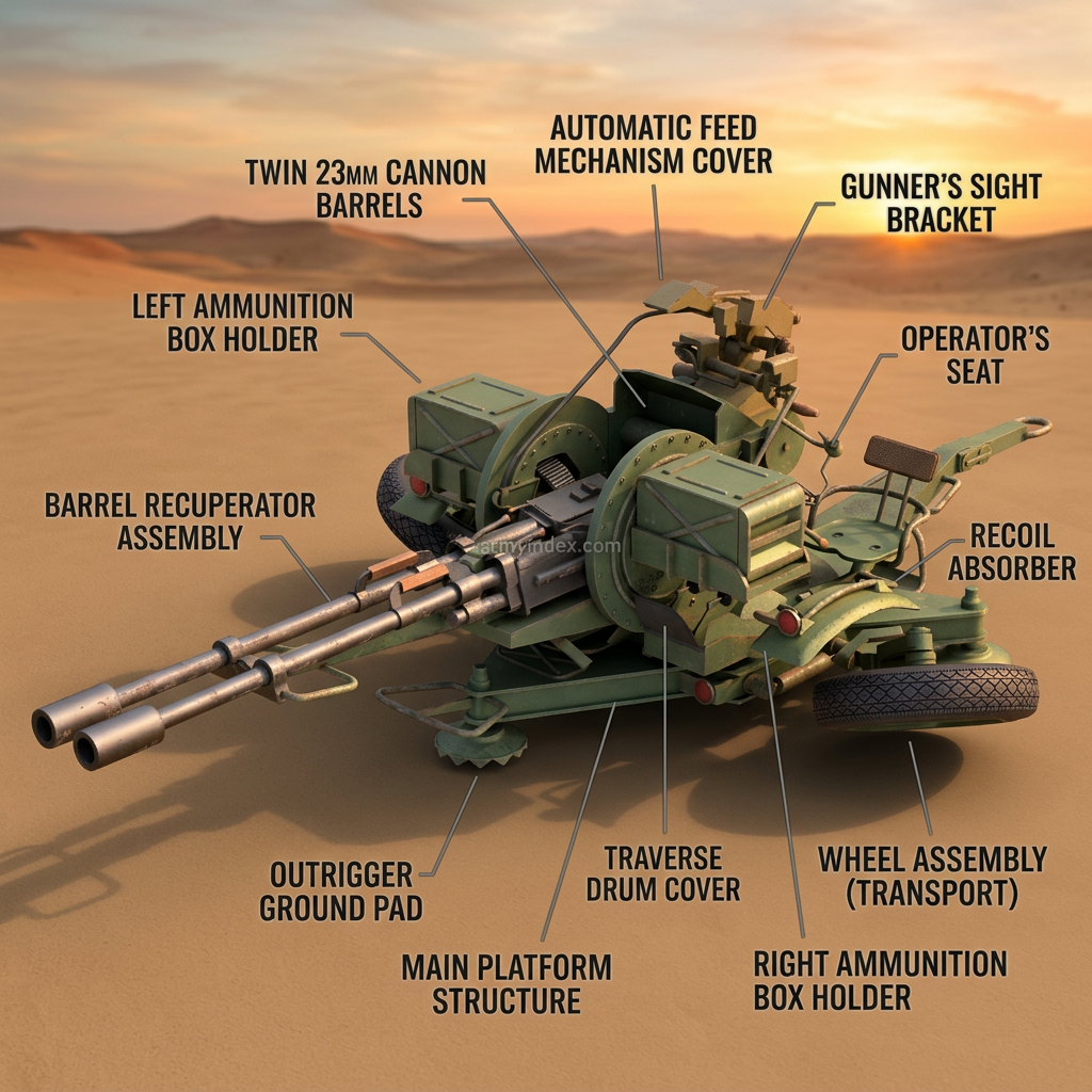 ZU-23-2 Twin Anti-Aircraft Autocannon