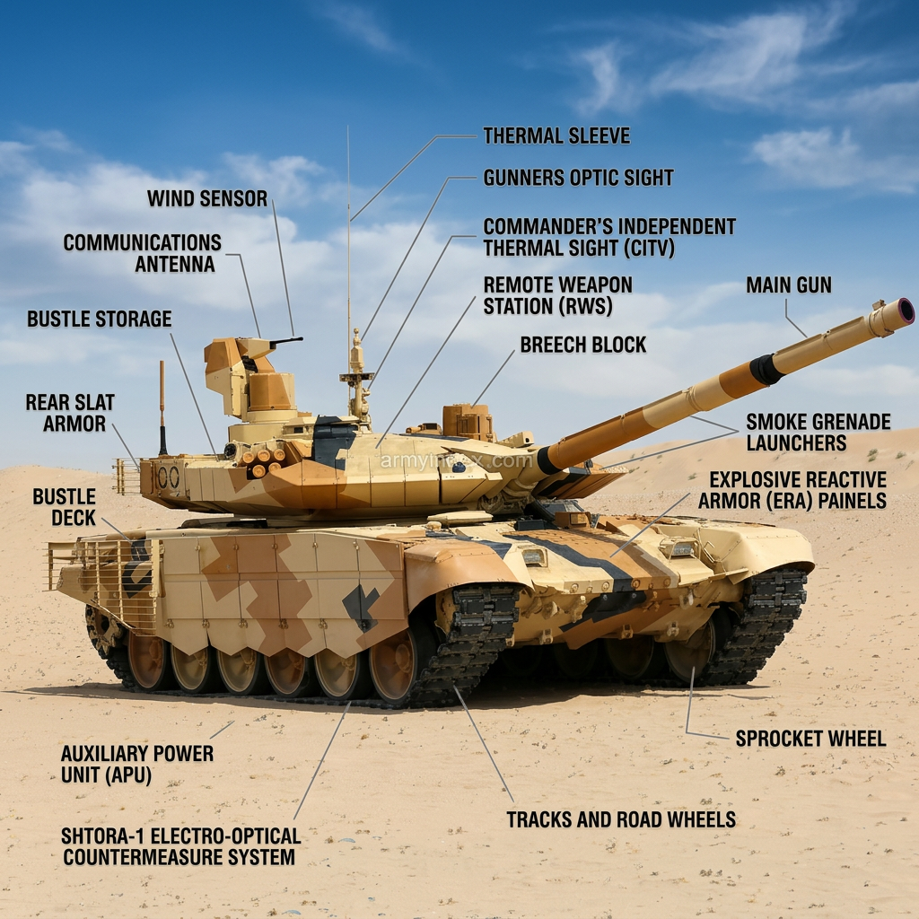 Uralvagonzavod T-90MS Main Battle Tank