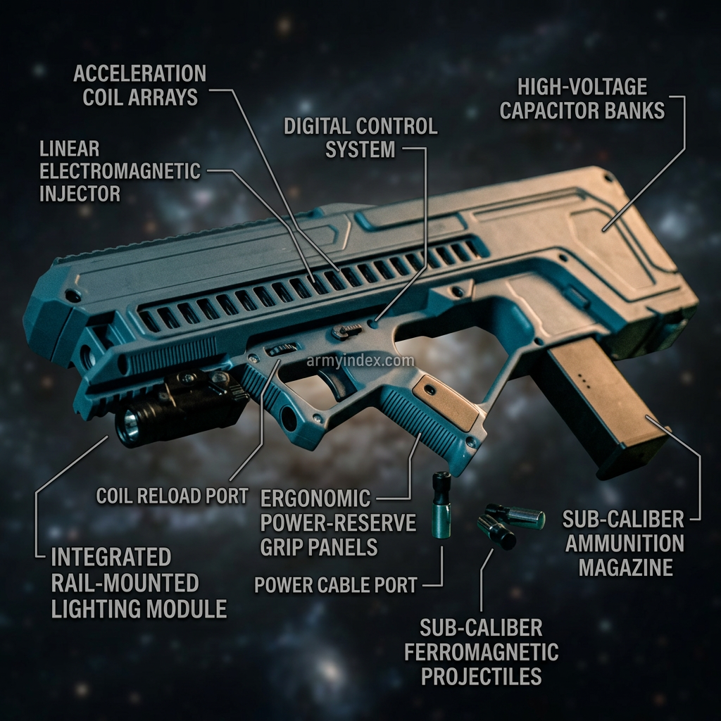 Handheld Electromagnetic Coil Gun